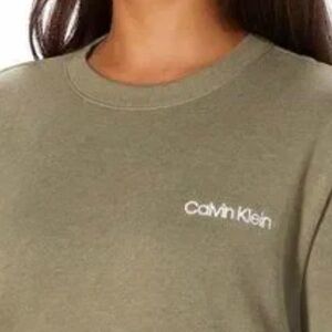 GREEN Ladies' Crew Neck Calvin Klein Cotton Blend
